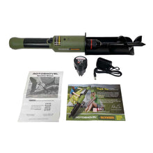 Load image into Gallery viewer, Rotoshovel Backwoods - Powered Handheld Shovel with Auger &amp; Safety Shutoff for Camping, Hunting &amp; RV - 12 Volt Battery
